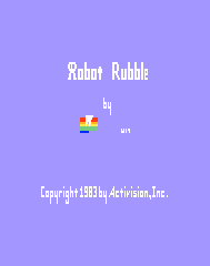 Robot Rubble V1 Title Screen
